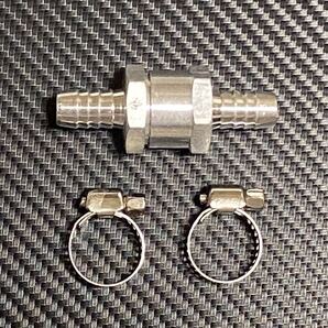 アルミ製 ワンウェイバルブ 10mm クランプx2個付き アドレス・シグナスに!