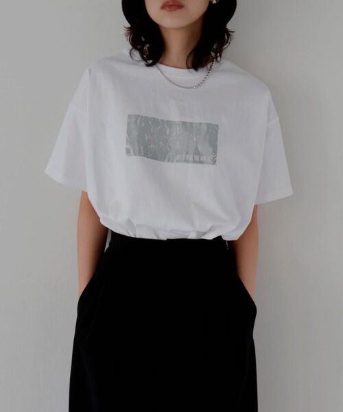 hellam へラム シルバーヴィンテージプリントTシャツ タグ付き新品