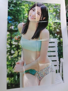 ★松井珠理奈　ポスター　水着　84×54　未使用保管★