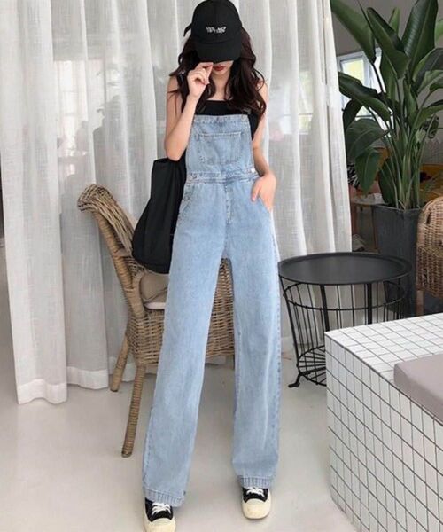 me Jane デニムサロペット