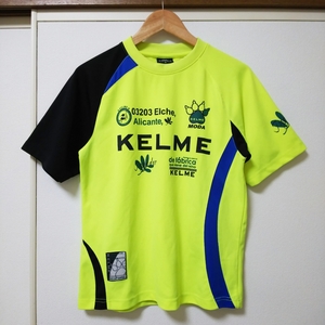 【サッカー・フットサル】KELME ケルメ 半袖 プラクティスシャツ Sサイズ ライトグリーン