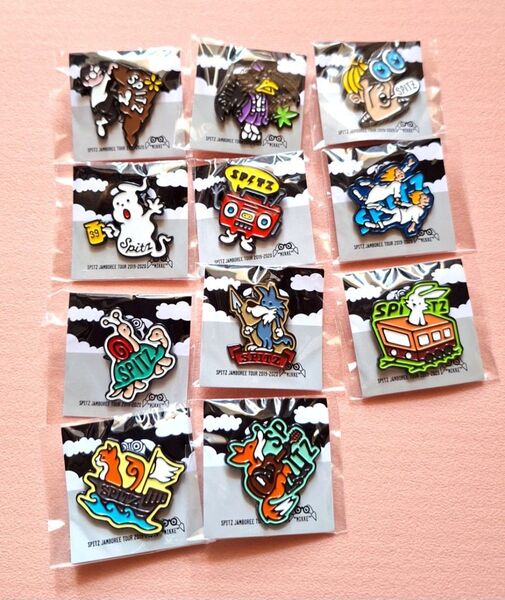 新品 spitz スピッツ MIKKE 見っけ みっけ ピンバッジ 11個セット