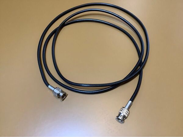 BNC付き同軸ケーブル 3C-2V 1.7m 1本 BNCプラグ BNCケーブル 映像ケーブル 監視カメラ 使用品 c060603
