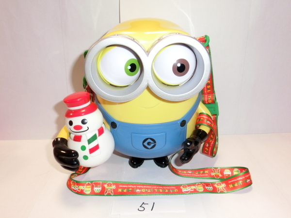 ミニオン USJ ポップコーンバケツ クリスマス 雪だるま