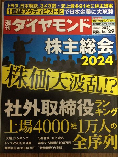 週刊ダイヤモンド 2024年6月29日号 (ダイヤモンド社)