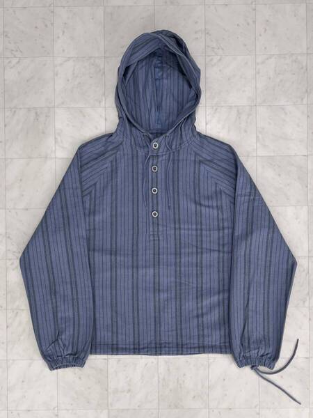 thisisneverthat ディスイズネバーザット【Stripe Jacquard Hoodie】ストライプ ジャガード フーディ サイズ:M ブルー