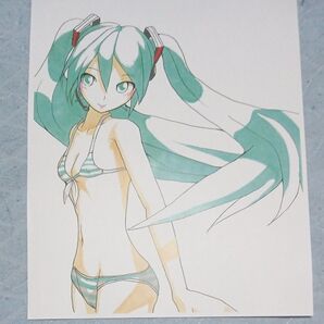 初音ミク イラストカード 水着 VOCALOID