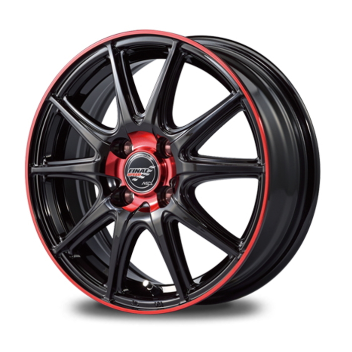 業販 TOYO TRANPATH mpZ 175/70R14 FINALSPEED GR-Volt レッドフレアブラック 14インチ 4.5J+45 4H-100 4本