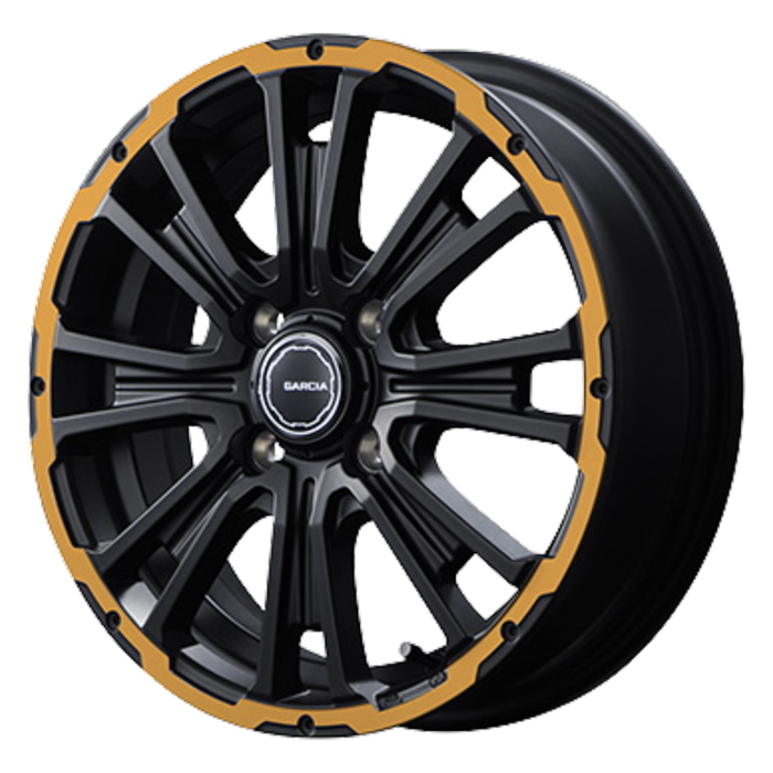 業販 TOYO NANOENERGY 3Plus 175/70R14 Garcia SS REVOLVER KC ブラック/リボルバーオレンジ 14インチ 4.5J+45 4H-100 4本