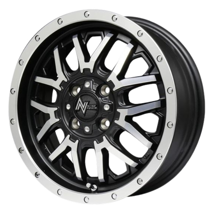 業販 TOYO TRANPATH LuK 165/55R15 NITRO POWER M27 GRENADE フランジディスクポリッシュ 15インチ 5J+48 4H-100 4本