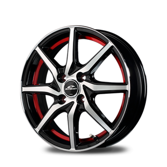 業販 TOYO PROXES Comfort2s 195/65R15 SCHNEIDER RX810 ブラック/レッド 15インチ 5.5J+45 4H-100 4本