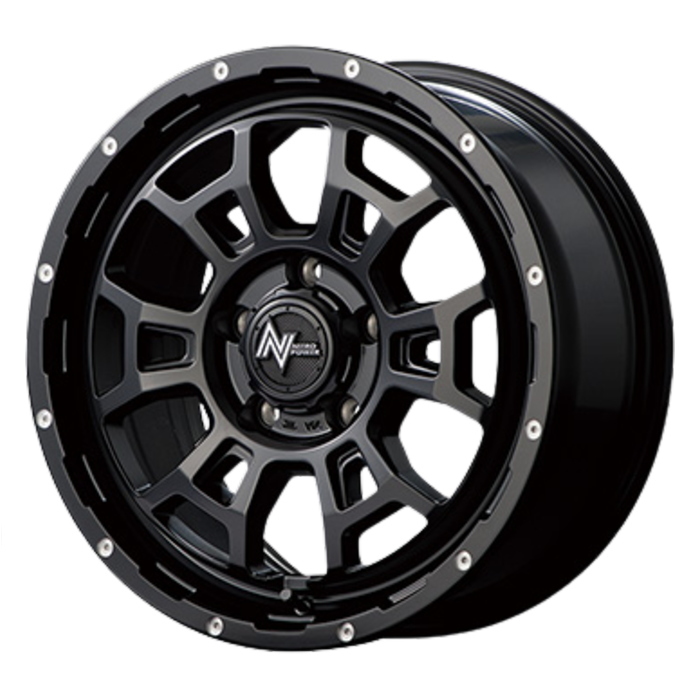 業販 TOYO PROXES Sport 225/55R17 NITRO POWER H6 SLUG セミグロスブラック/マシニング 17インチ 7J+42 5H-114.3 4本