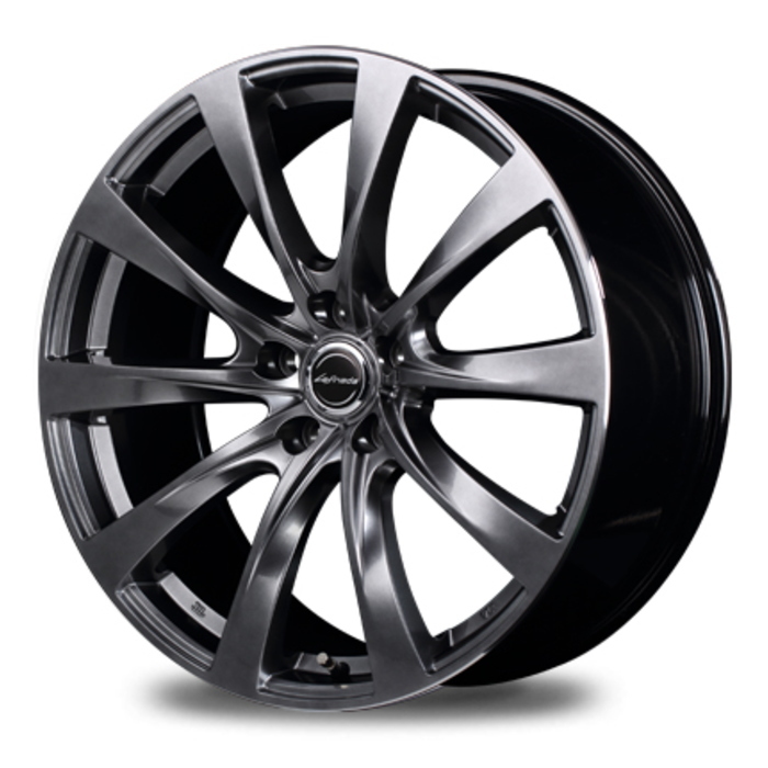 業販 YOKOHAMA ADVAN dB V553 235/45R18 Lefinada MOTION2 ハイパーダークシルバー 18インチ 8J+45 5H-114.3 トヨタ純正ボルト専用 4本