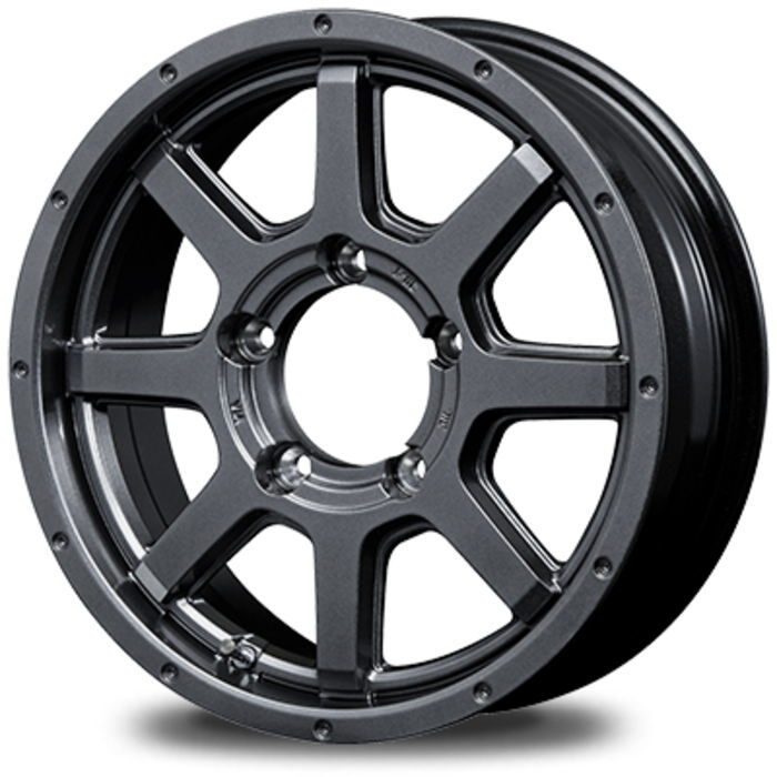 業販 YOKOHAMA GEOLANDAR CV G058 175/80R16 ROADMAX MUD RIDER メタリックグレー 16インチ 5.5J+22 5H-139.7 4本