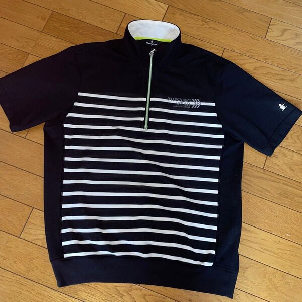 美品マンシングウェア ハーフジップ ゴルフ 半袖 Munsingwear