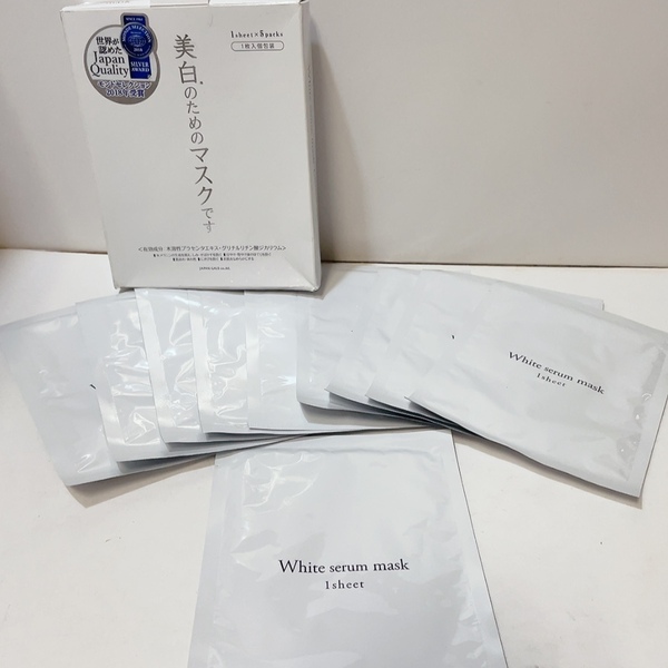 送料無料 即決 未使用★薬用ピュアONEマスク 1枚入が10袋 ※外箱無し発送★ホワイトセラムマスク ジャパンギャルズ