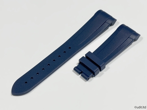 ラグ幅 22mm TUDOR 対応 ラバーベルト ネイビー 単品 腕時計ベルト 時計用バンド TUDOR ヘリテージ ブラックベイ GMT クロノ 等に