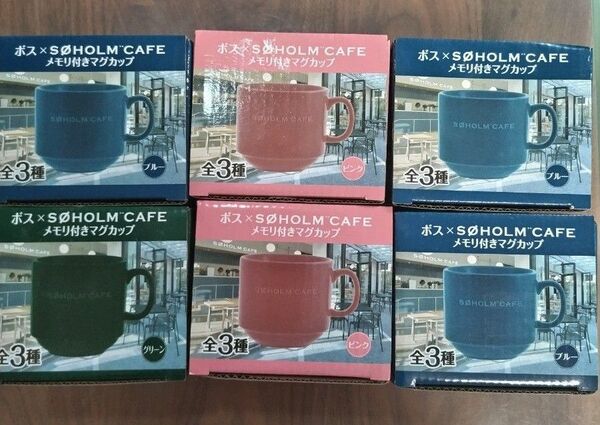 ボス SOHOLM CAFE サントリー マグカップ コップ 6点