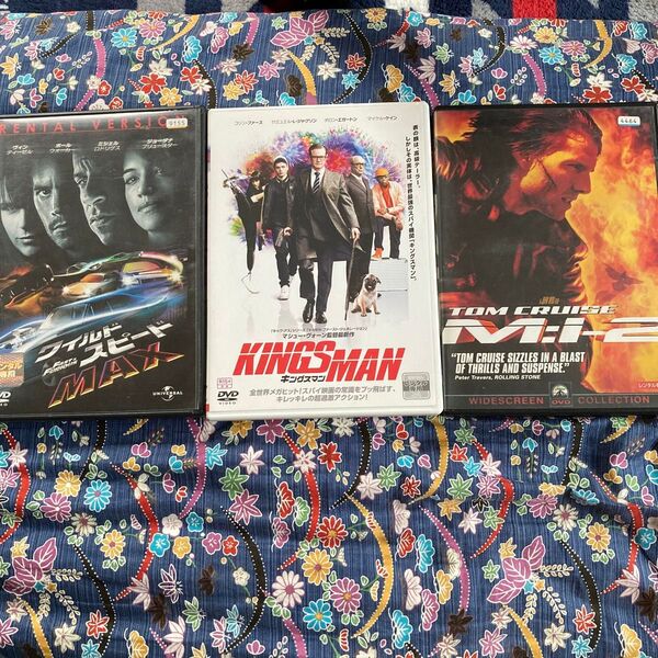 レンタル落ち DVD ワイルドスピード.キングスマン.M:I-2 3点セット