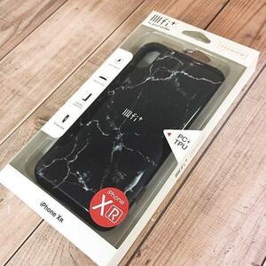 ★外箱痛みアリ★訳あり価格★ マーブル 大理石調 イーフィット iPhoneXR スマホケース