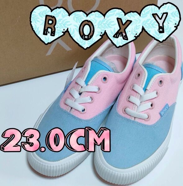 ロキシー ROXY レディース スニーカー (ペールブルーペールピンク)23.0cm