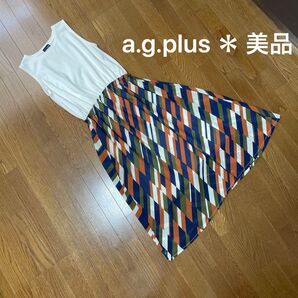 a.g.plus * 美品 ノースリーブワンピース