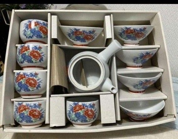 昭和レトロ 湯呑み&急須&茶碗セット