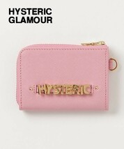 PINK 新品【HYSTERIC GLAMOUR LOGO MULTI ウォレット NO. 01182QG04930 ヒステリックグラマー ロゴ マルチ ウォレット 財布 レザー】_画像1