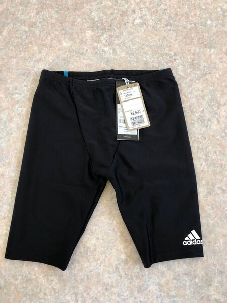 adidas ブラック アディダス 130サイズ スイムウェア 水着 新品 未使用 タグ付き 定価2690円税抜
