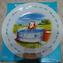 【非売品！】世界名作劇場 あらいぐまラスカル 洗濯 皿 平皿 flat plate_画像1