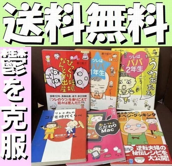 送料無料 6冊 ツレはパパ1年生 びっくり妊娠 ツレと私のコドモ時代くらべ