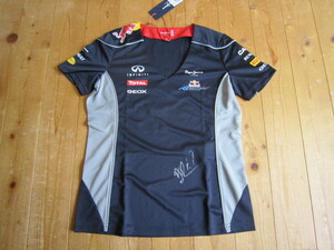 ◎ Extreme Rare New Daniel Ricardo с автографом ◎ Red Bull Renault V Neck T -For