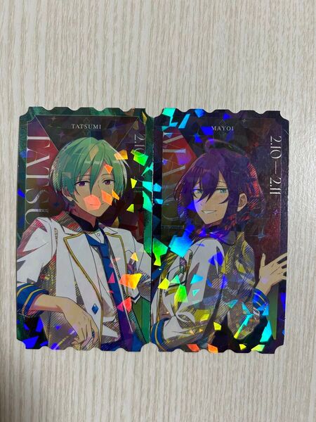 あんスタ 風早巽 礼瀬マヨイ スタフォニ2nd チケット風ホロカード
