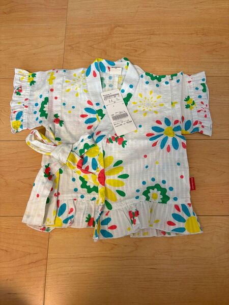 ムージョンジョン 甚平 女の子 サイズ80 未使用品 お祭り