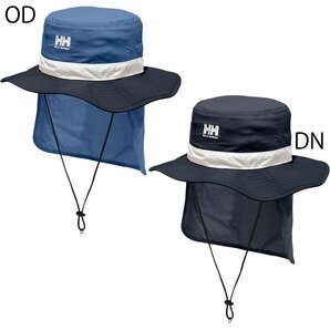 ●ヘリーハンセン 日除け たれ付き 2WAY サンシェード キッズ ネイビー KM 51~53 帽子 フィールダーハット SS201