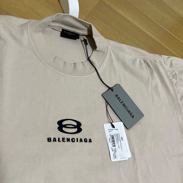 BALENCIAGA バレンシアガ 新品 本物 ロゴ 刺繍 オーバーサイズ 変形 Tシャツ ¥102300