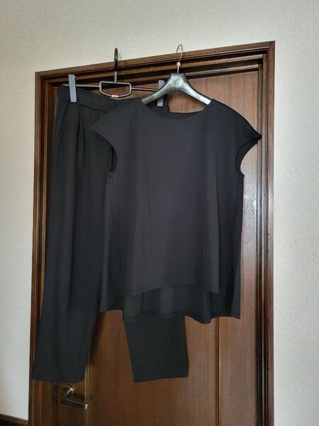 美品 元町ゼラール パール付きセットアップ