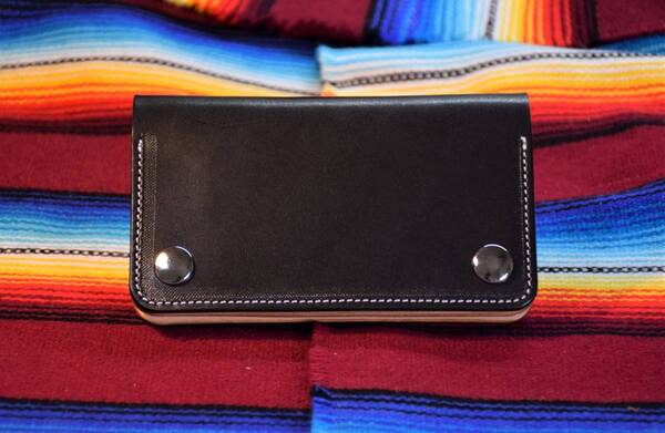Leather works ★ ウォレット トラッカー ミドルサイズ サドルレザー 本革 経年変化 ★