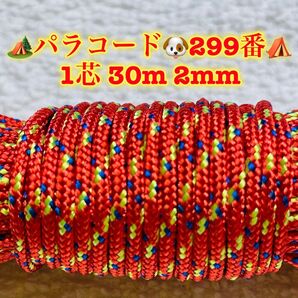 パラコード 1芯 30m 2mm 299番 手芸とアウトドアなど用