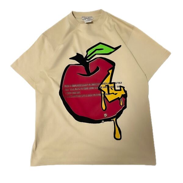 UNFINISHED Apple Tシャツ24069 ヴィンテージ ビートルズ アップル ベージュ ビンテージ
