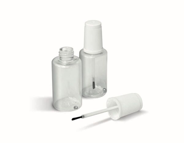 100個セット 20ml FINIXA タッチアップボトル 透明 筆付き塗料小分けボトル 攪拌ボール付き 送料込み TUB61