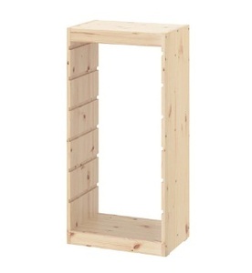 * IKEA Ikea * TROFAST Toro fast frame, light white stain pine child toy < size 44x91 cm> u *2h