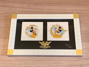 ◆祝40周年！TDL東京ディズニーランド 2000年記念 限定リトグラフ 額付き ミッキー＆ミニー◆