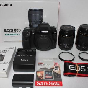 Canon 一眼レフカメラ Canon EOS 80D標準&望遠ダブルレンズセットの画像1