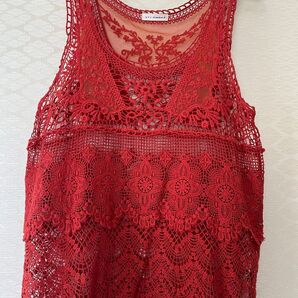 a.v.v総レースキャミソール オレンジ