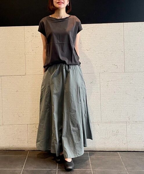 無印良品 強撚ボイルマキシスカート