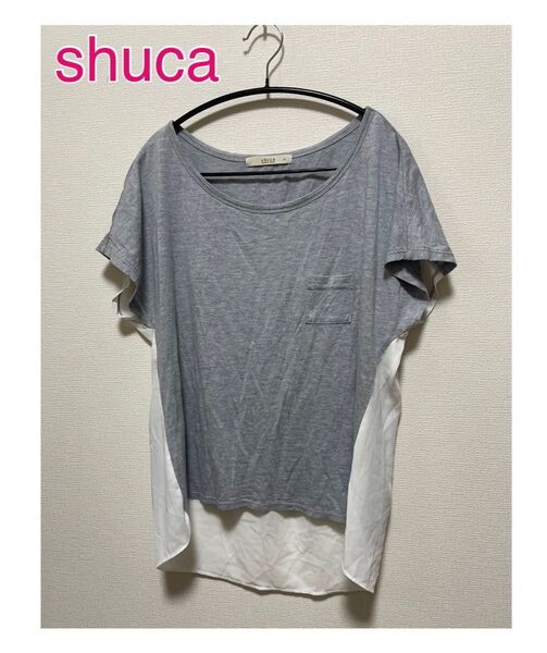shuca ゆったり プルオーバー 異素材