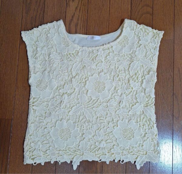 Vis Tシャツ レモンイエロー M 袖なし 夏