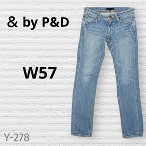 & by P&D デニムパンツ ジーンズ