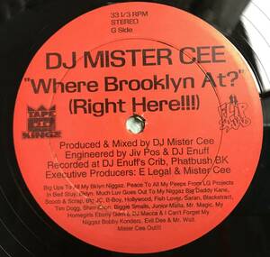 DJ MISTER CEE / WHERE BROOCKLYN AT?(RIGHT HERE) / SWV RIGHT HERE HUMAN NATURE 使い　爆アゲPARTYHIT